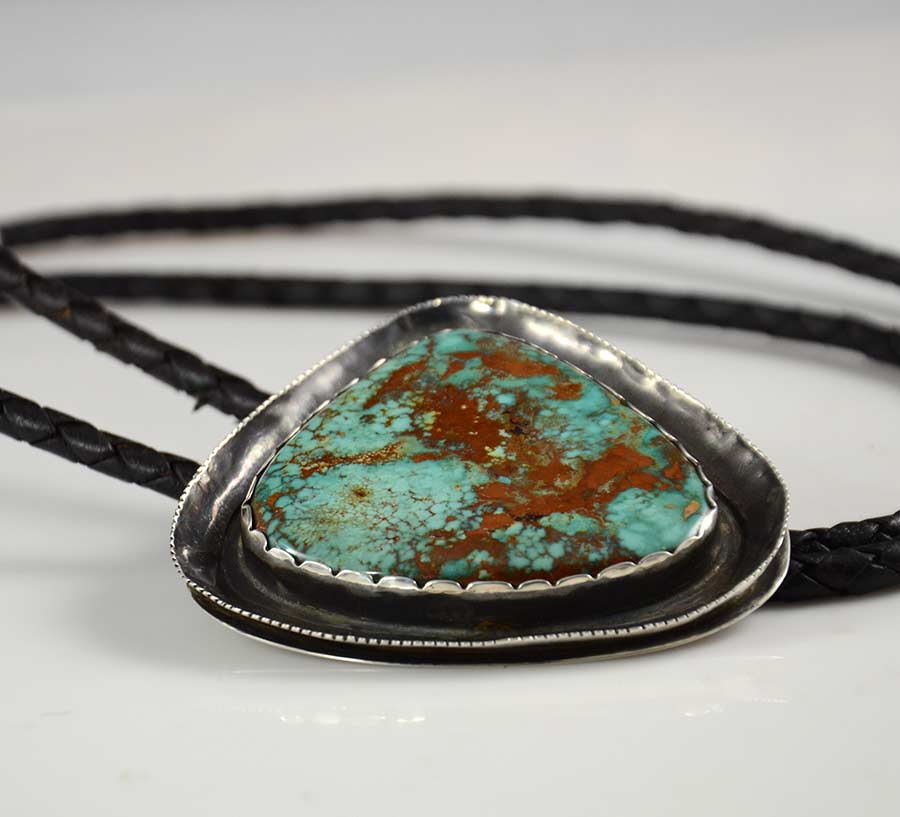 Vintage Royston Turquoise Bolo Tie | Native American Jewelry
