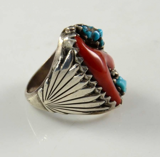 Robert and Bernice Leekya Silver Ring | Silver Navajo Jewelry Ring
