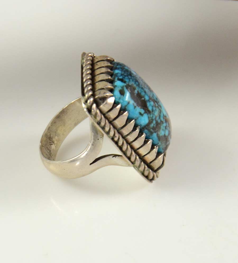Bob Robbins Silver Turquoise Ring - Hoel's Indian Shop
